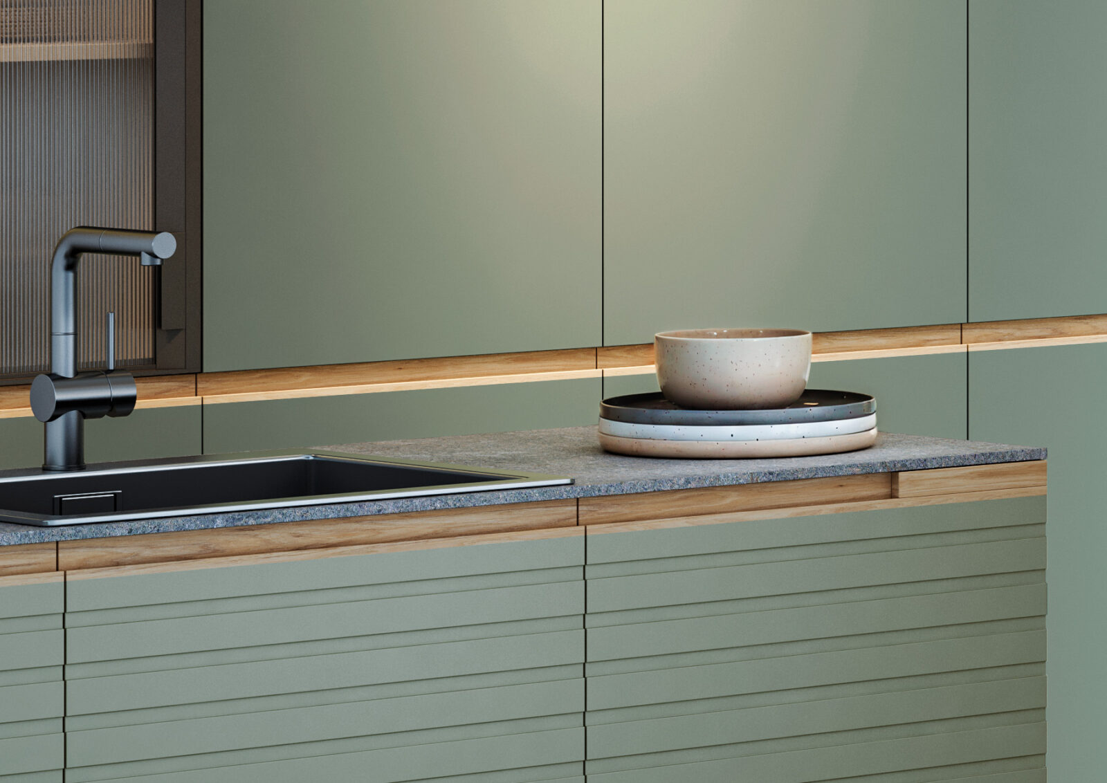 Materials and finishes that connect spaces