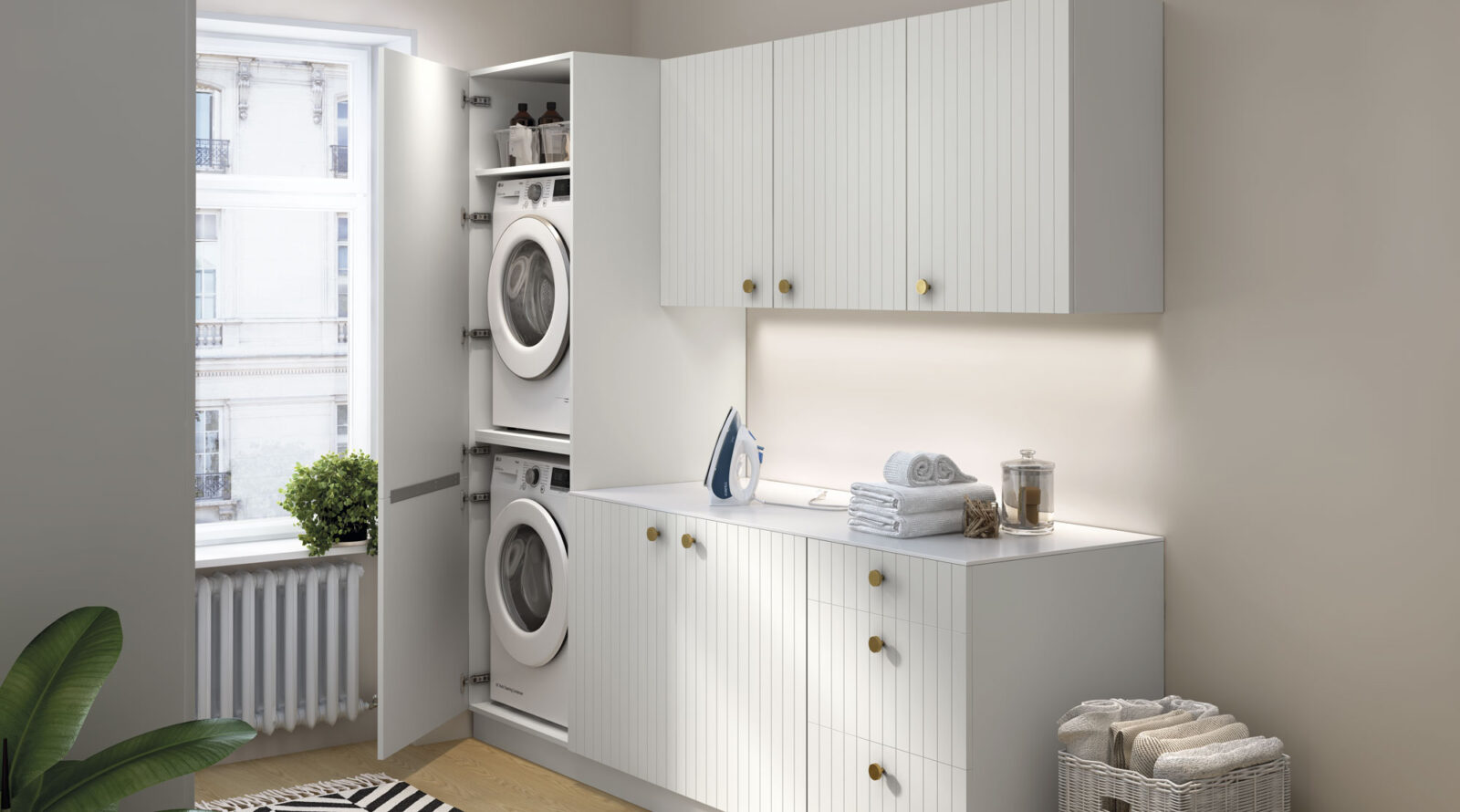 Un espace dédié à l’entretien du linge