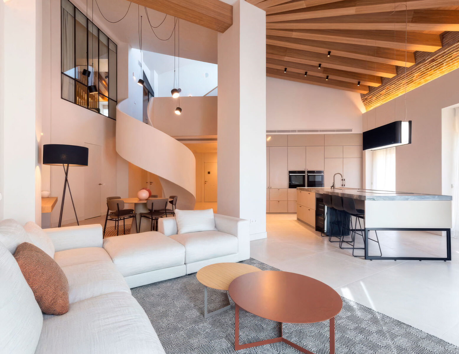 A Kitchen That Doesn’t Look Like a Kitchen: A Penthouse in Valencia