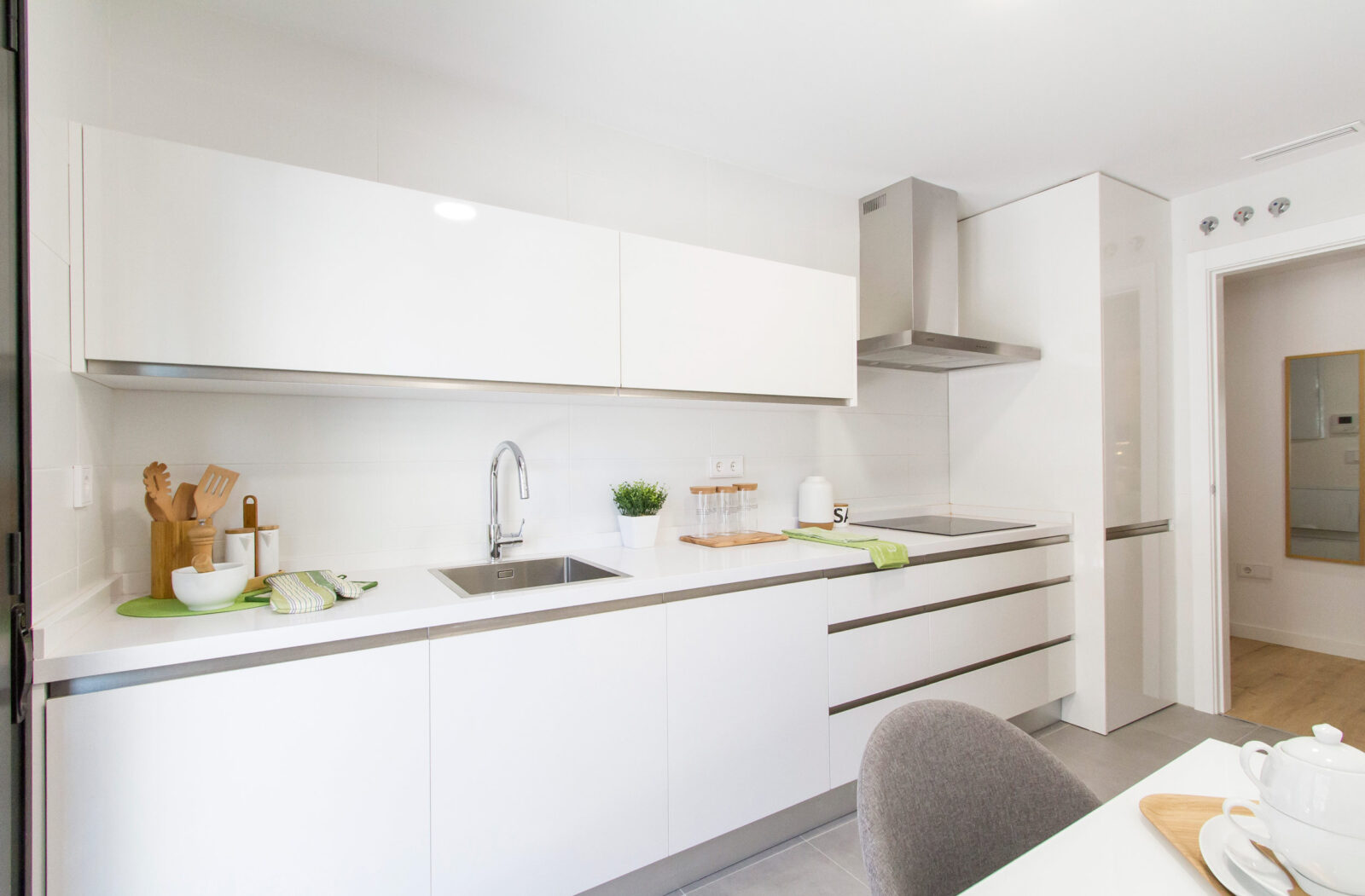 Cocina para piso piloto de una promoción de 63 viviendas