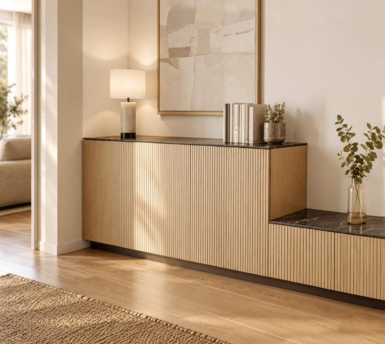 Wooden sideboard