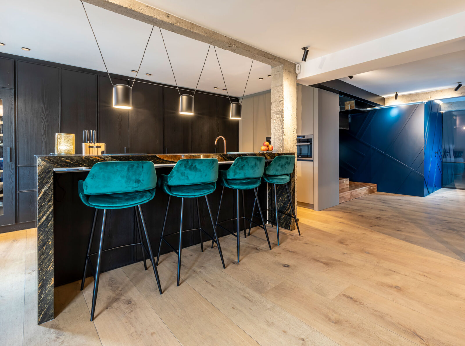 A Dark Wood Kitchen: Where Design Conceals