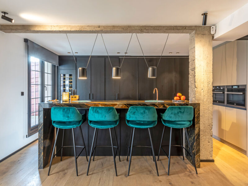 A Dark Wood Kitchen: Where Design Conceals