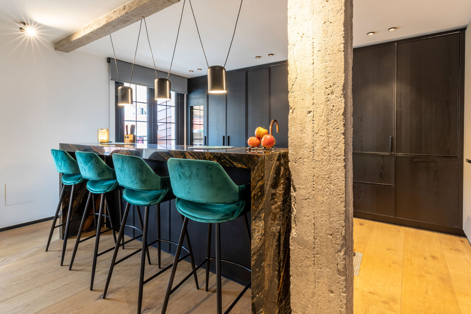 A Dark Wood Kitchen: Where Design Conceals