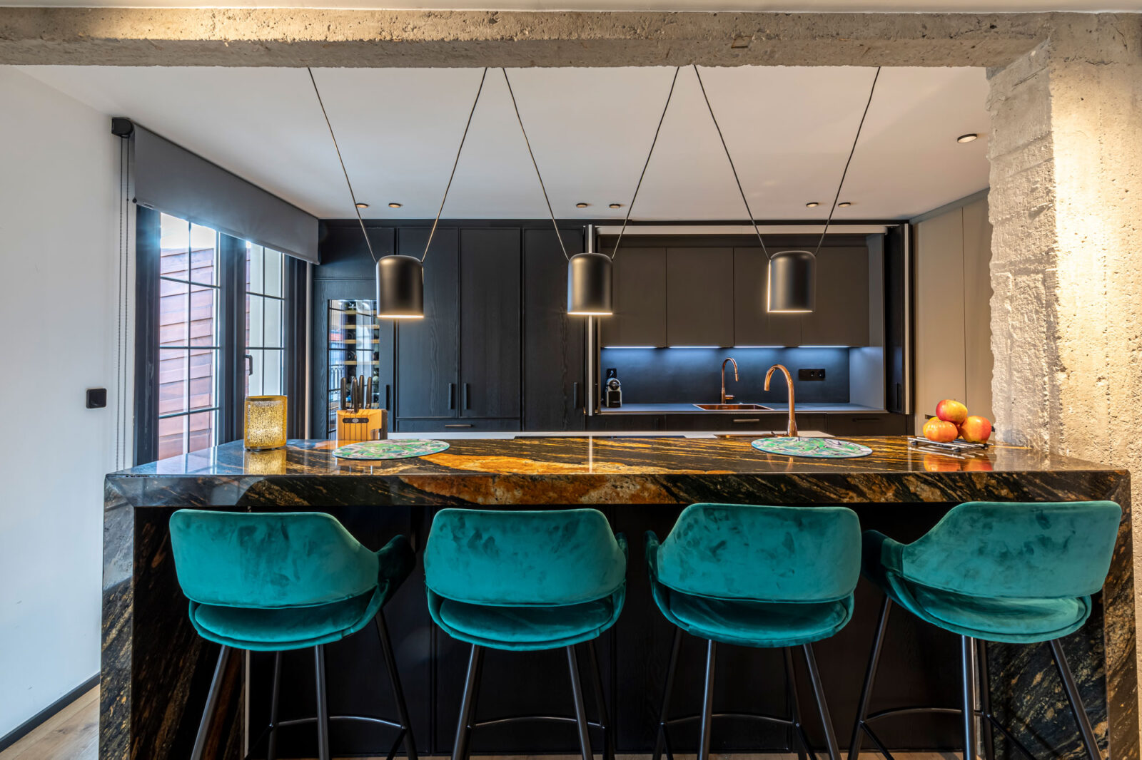A Dark Wood Kitchen: Where Design Conceals