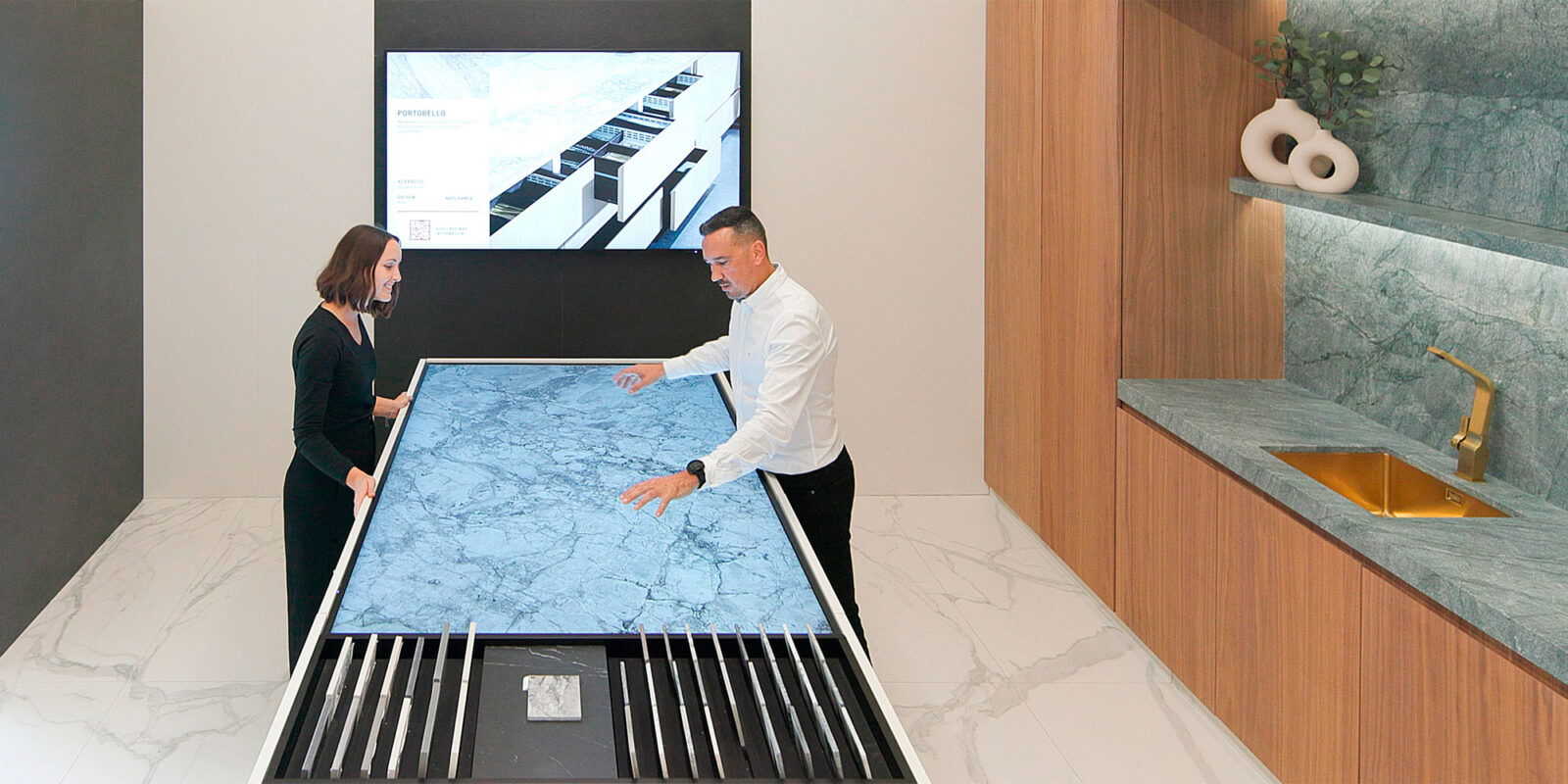 Kitchens for Levantina’s Stone Center in Barcelona