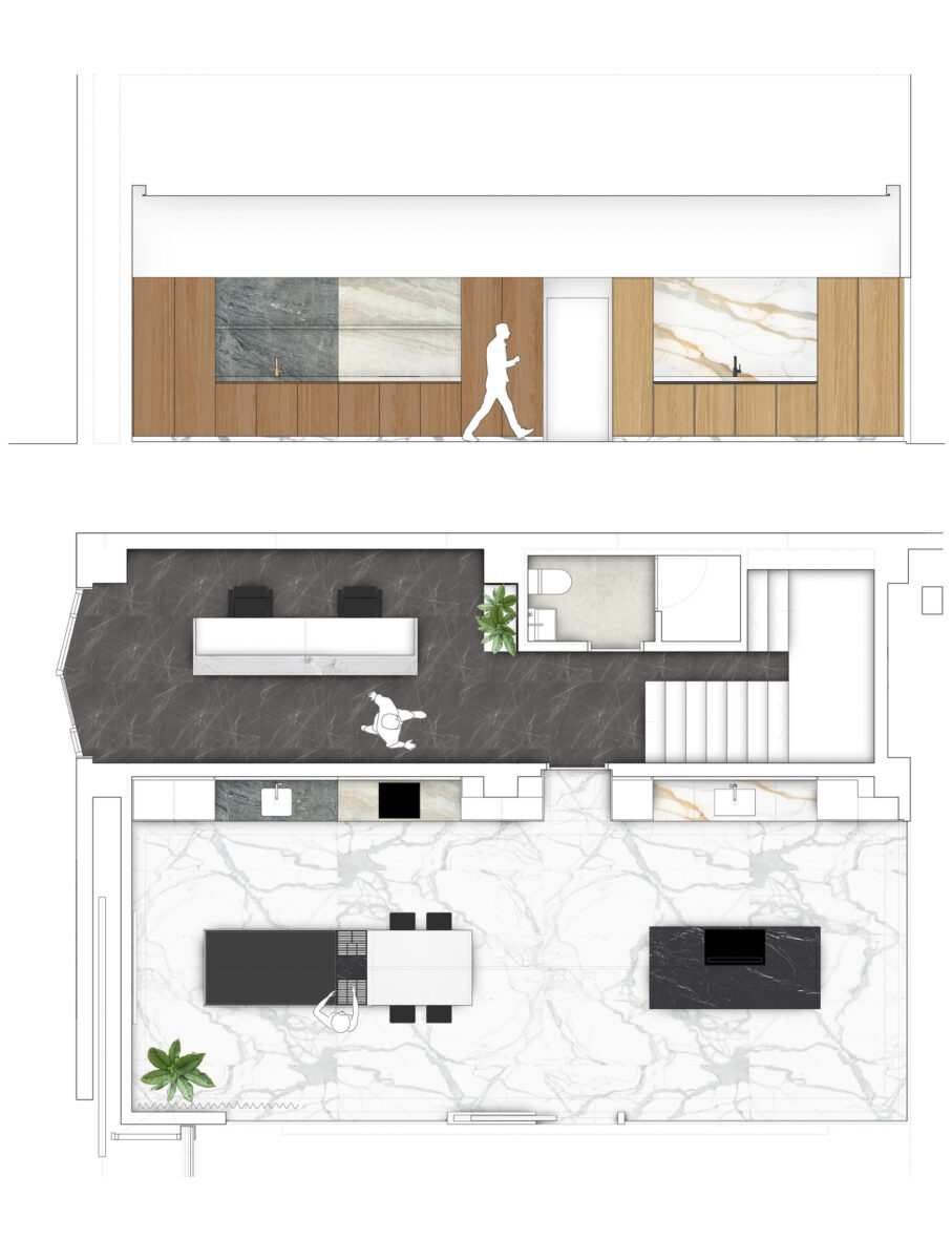 Kitchens for Levantina’s Stone Center in Barcelona