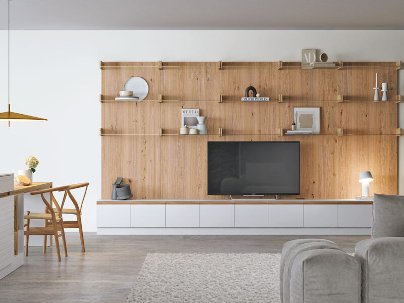 Synergy living: un salón que conecta con la cocina